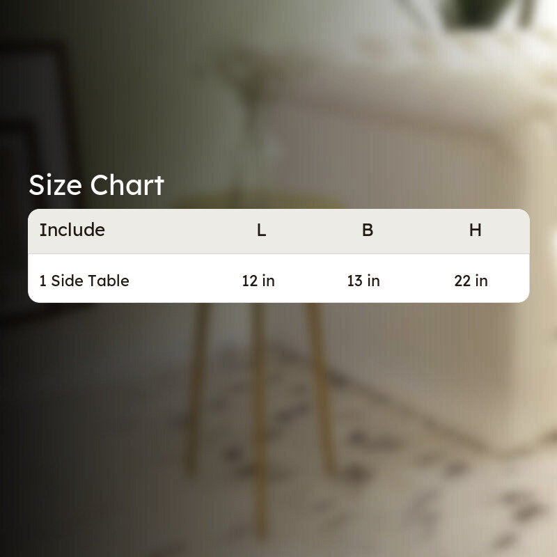 Rustic Log Top Aluminum Side Table - Gold media 8