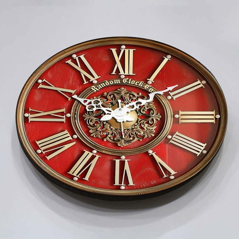 Inez Red 3D Printed MDF Wall Clock media 8