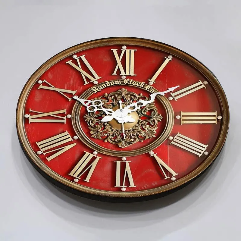 Inez Red 3D Printed MDF Wall Clock media 8
