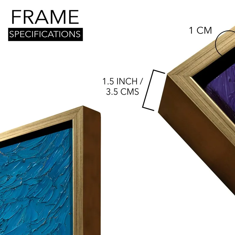 Nocturne Trail Canvas Wall Painting With Frame media 8