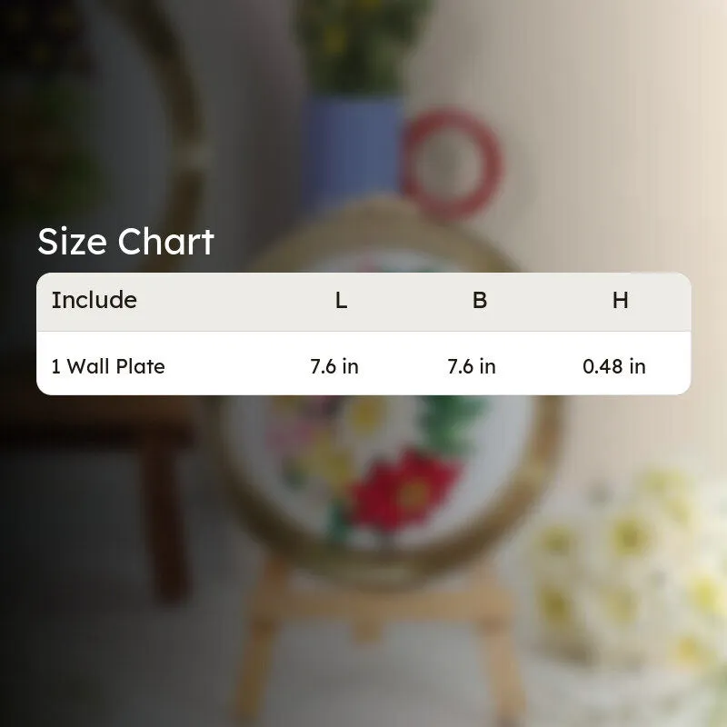 Serene Bloom Enamel Wall Plate media 6