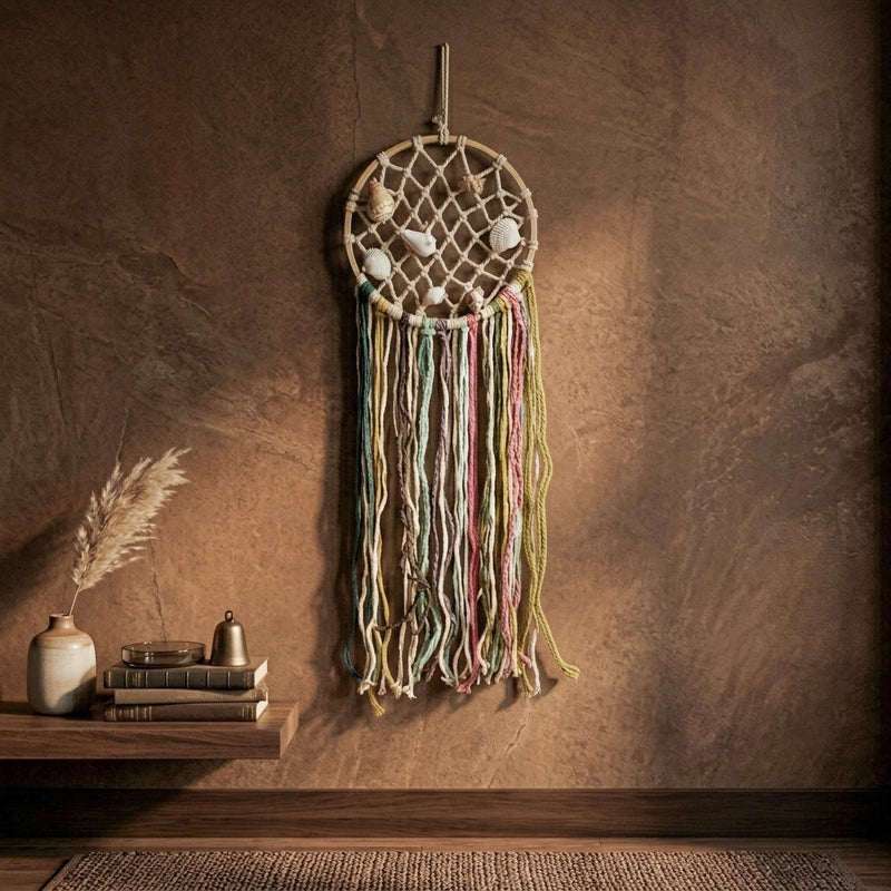 Sorcha Sea Shell Macrame Dreamcatcher media 4