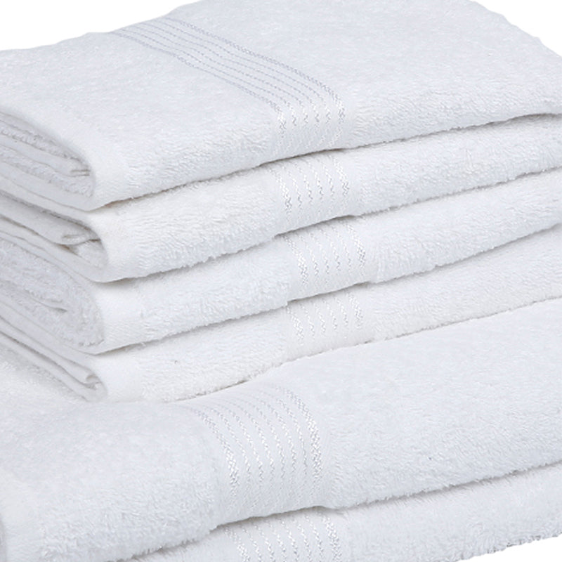 Eva Quick Dry Towel Combo (Pearl White) - Six Piece Set media 3