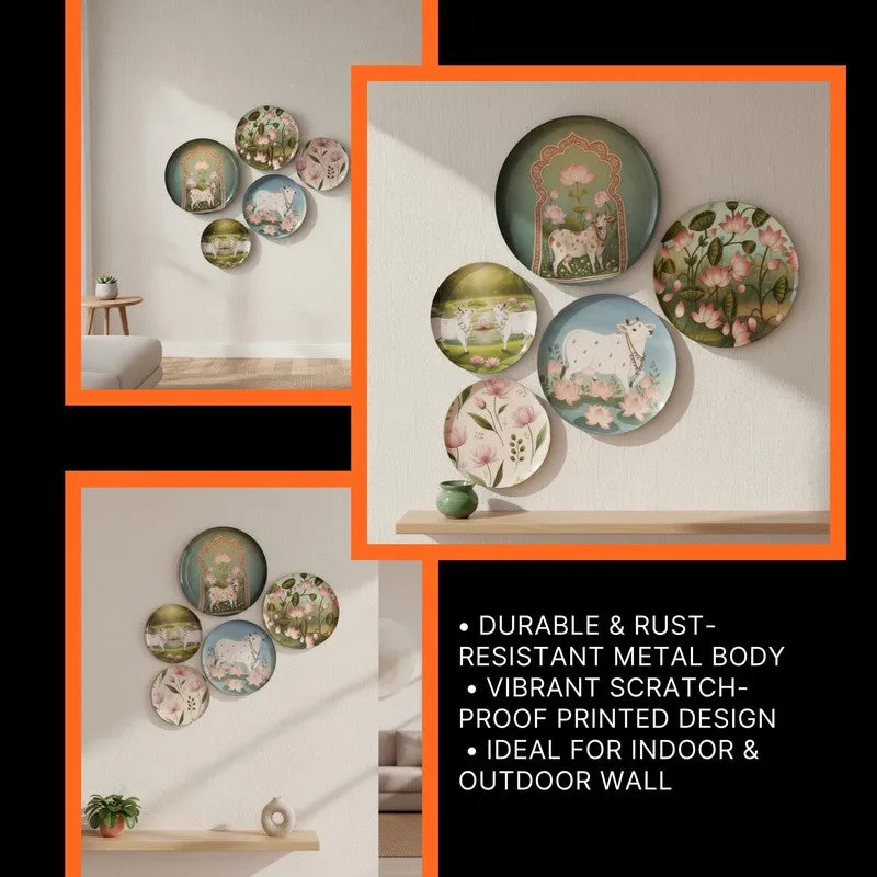 Kamdhenu Grace Wall Plates - Set of Five media 8
