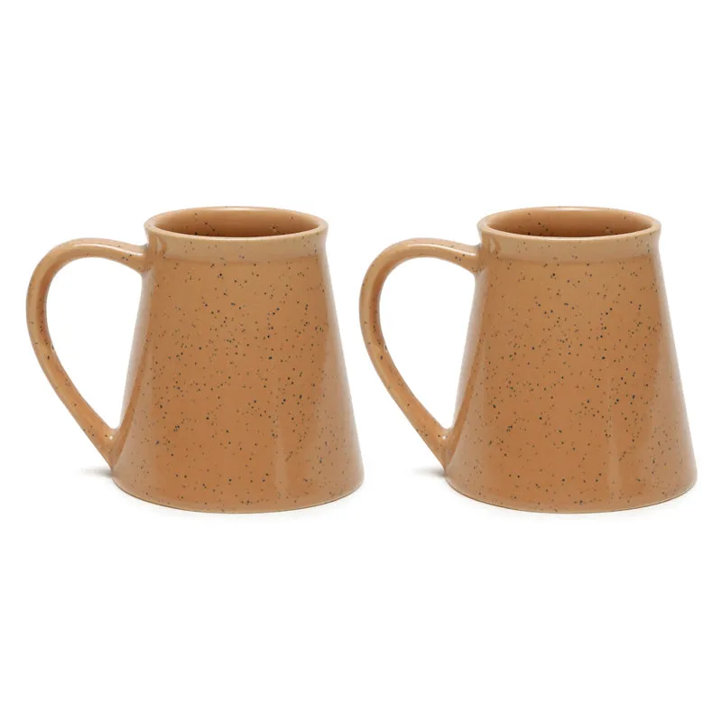 Mocha Ceramic Coffee Mug (300 mL Each,Brown) - Set Of Two media 3