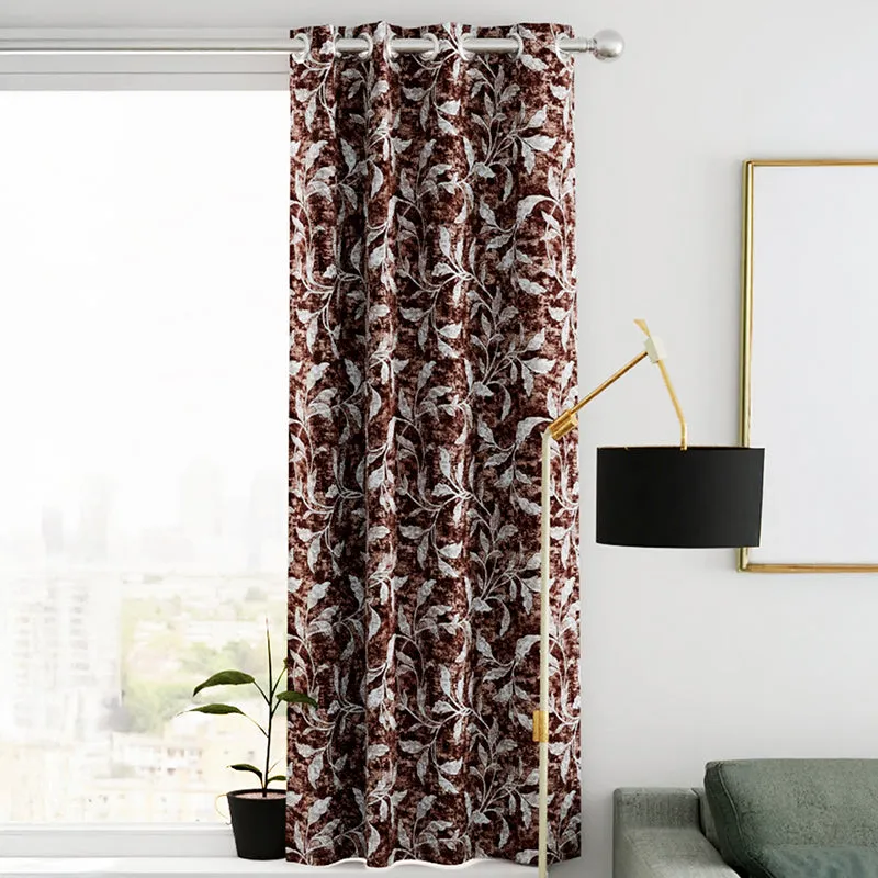 Ralph Floral Artificial Silk Curtain media 1
