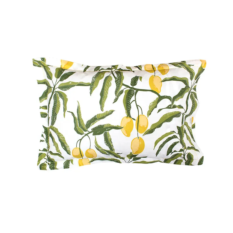 Amra Mango Cotton Bedsheet (Yellow) - 180 TC media 5