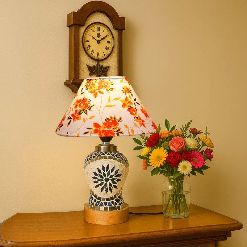 Floranira Fleur Cone Wooden Table Lamp - Multicolor media 3