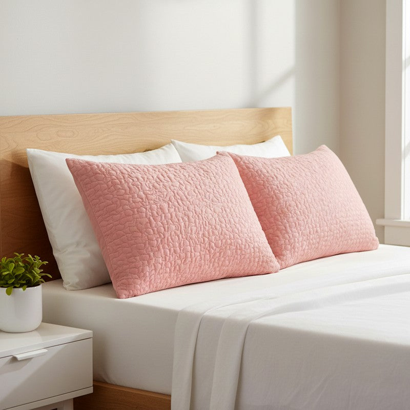 Abstract Quilted Cotton Pillow - Set Of Two