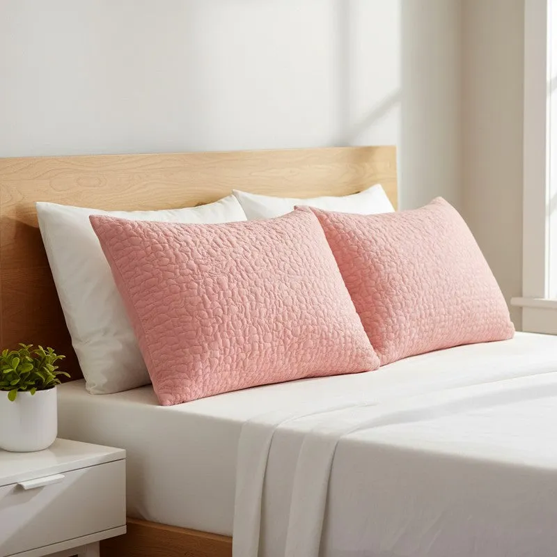 Abstract Quilted Cotton Pillow - Set Of Two media 1