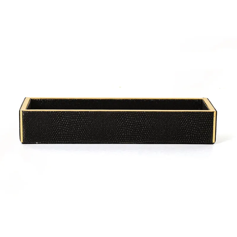 Tisquo Faux Leather Cutlery Tray - Black media 6