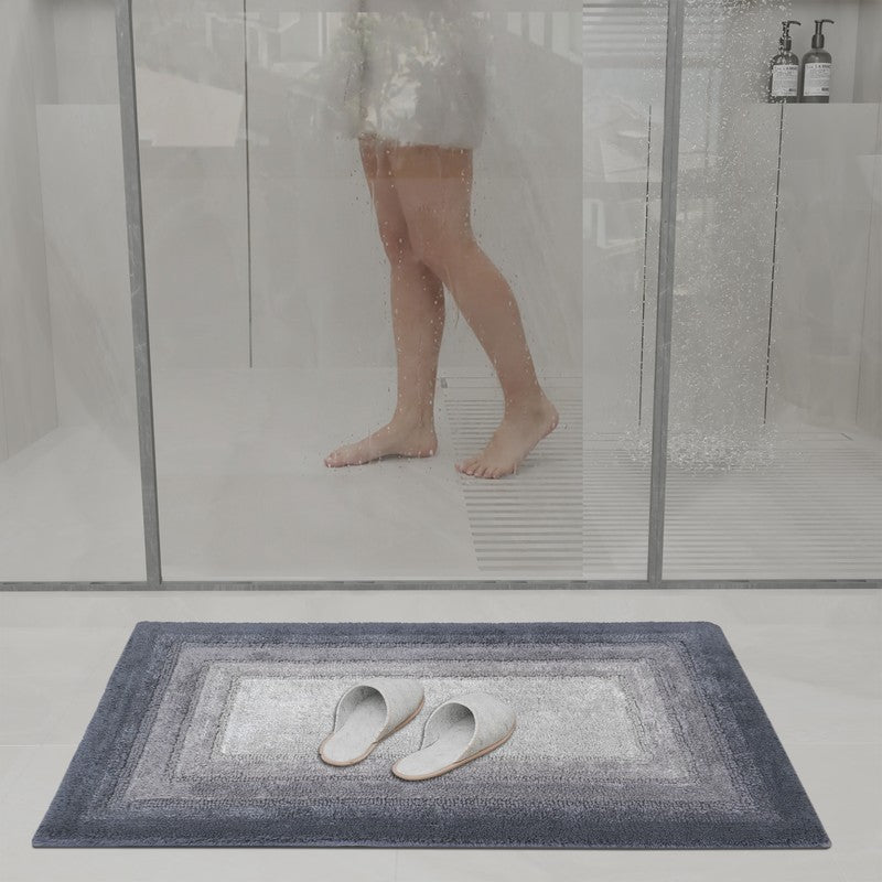 Dryora Cotton Bath Mat - Grey media 4