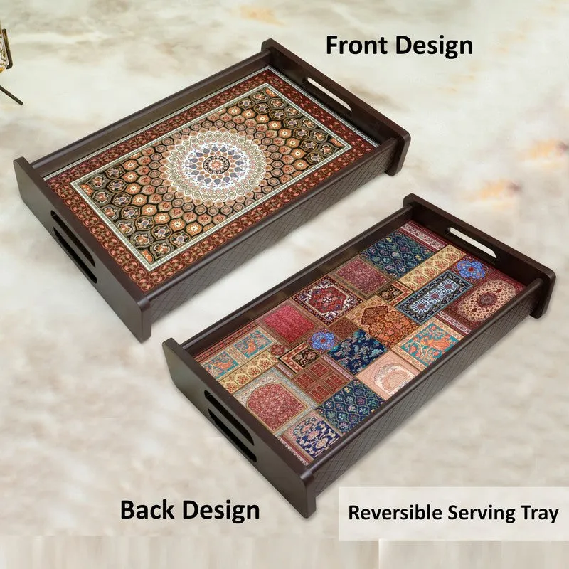 Nuvora Wooden Serving Tray media 1
