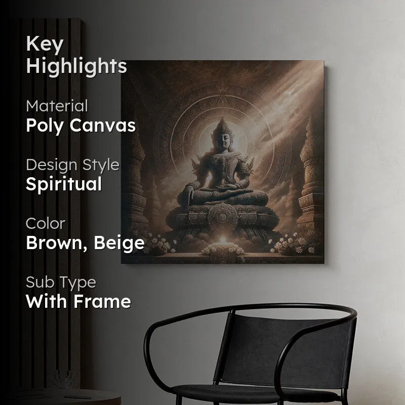 Temple Glow Buddha Wall Painting media 2