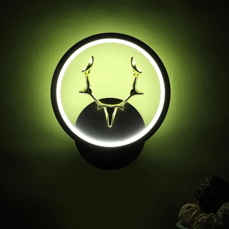Antla Deer Iron Wall Lamp media 4