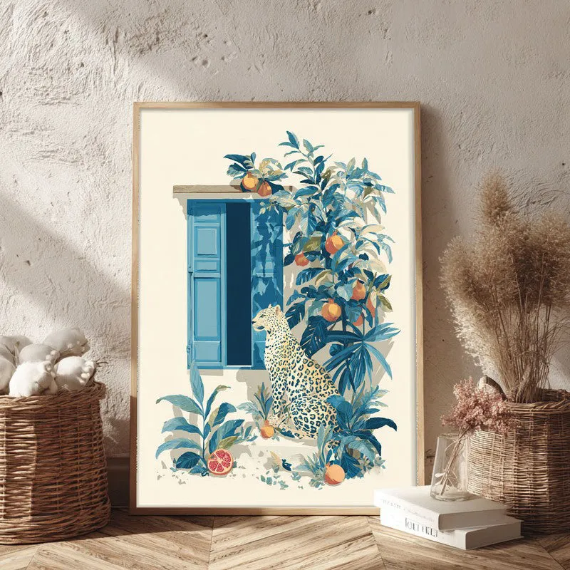 Elegant Wild Canvas Wall Painting - Brown Frame media 3