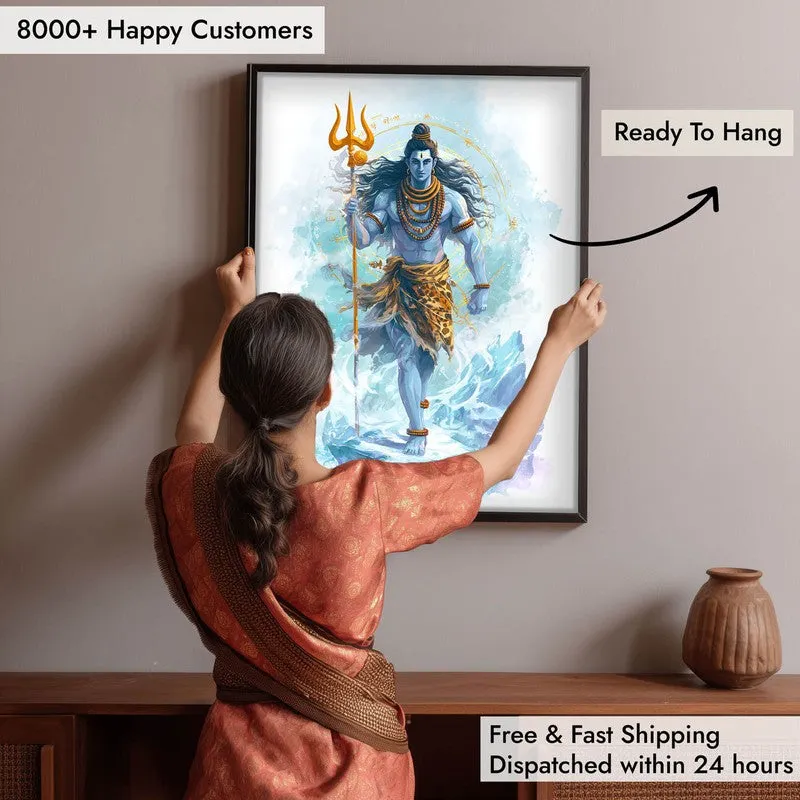 Mahadev with Trishul Divine III Archival Paper Wall Art media 5