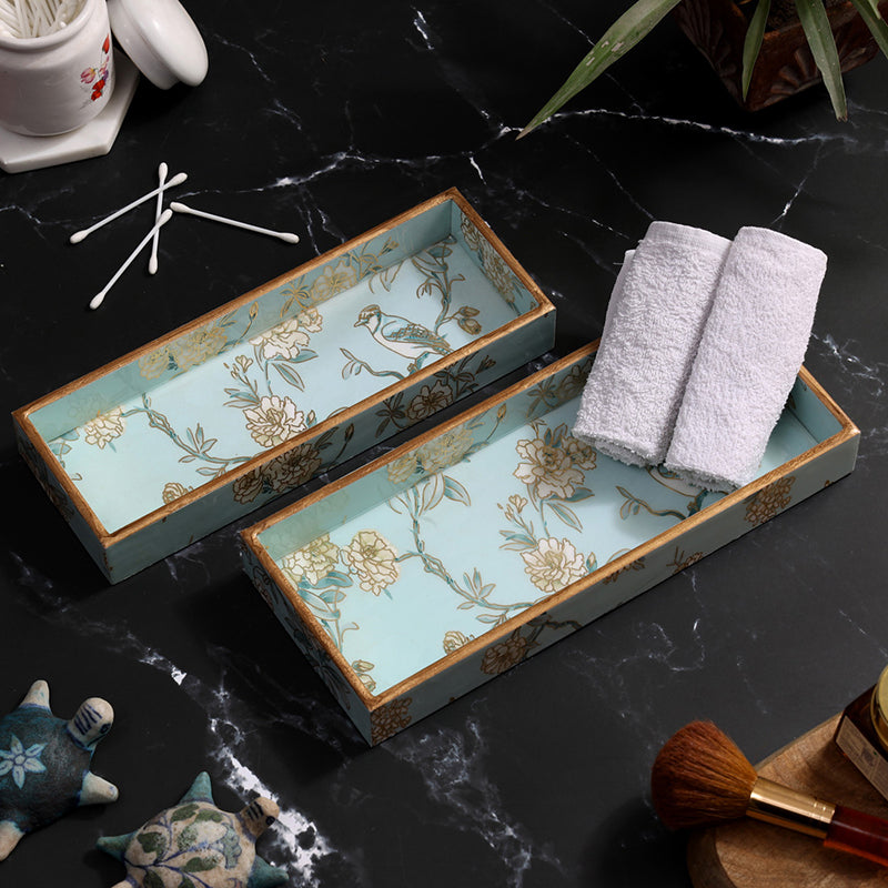 Ketaki Enamel Coated Serving Tray (Rectangle) - Set Of Two media 7