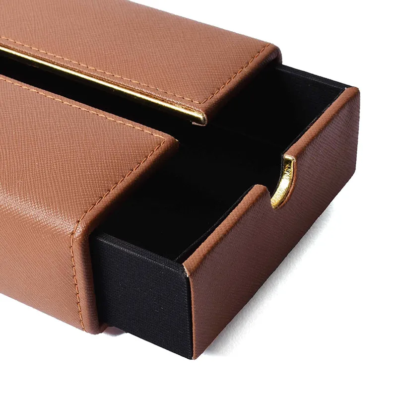 Ceastra Nuo Faux Leather Tissue Holder - Brown media 6
