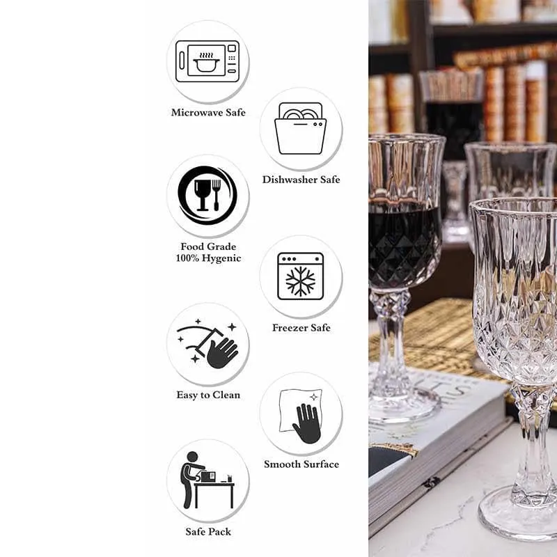 Sino Red Wine Glasses (180 ml Each ) - Set of Six media 6
