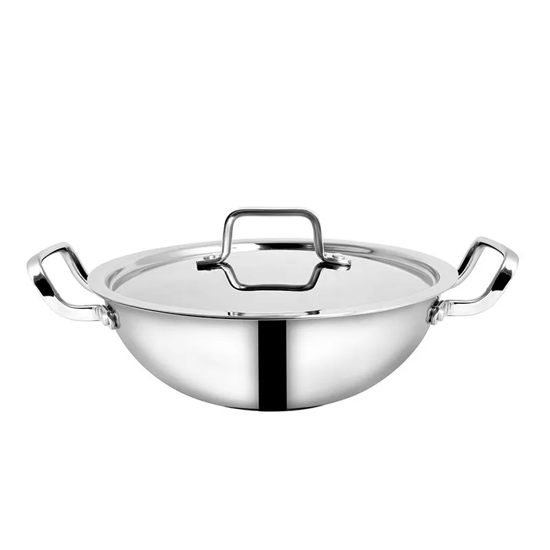 Trivanta Triply Kadhai With Lid - 1500 mL/10 Inch media 5