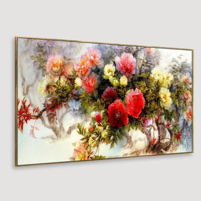 Flora Bouquet Bloom Canvas Wall Painting media 4