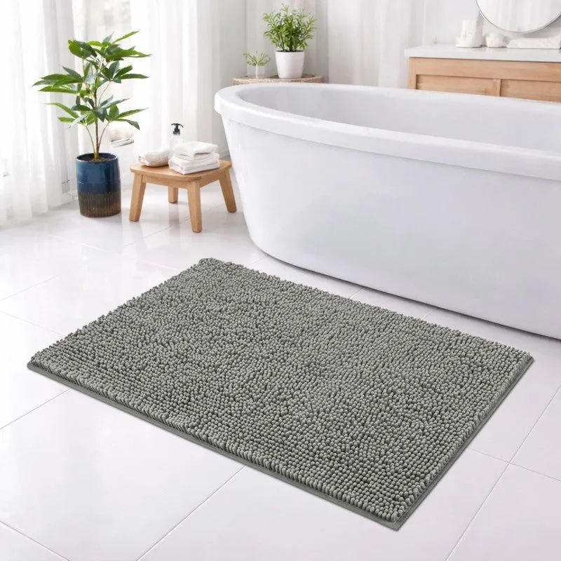 CalmCore Solid Microfiber Bath Mat - Grey media 4