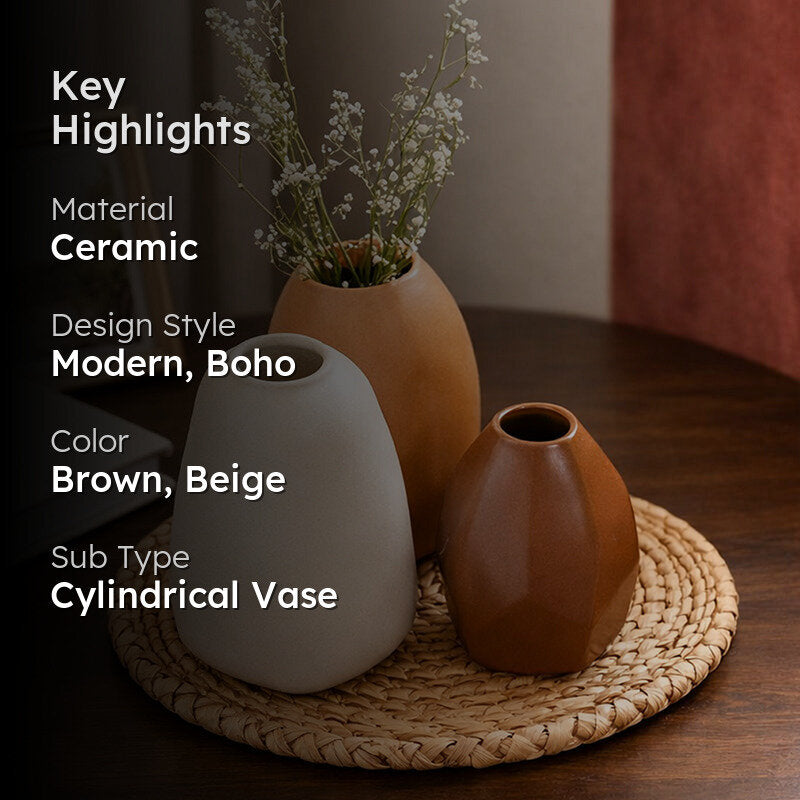 Brown Family Vase - Set Of Three image 2