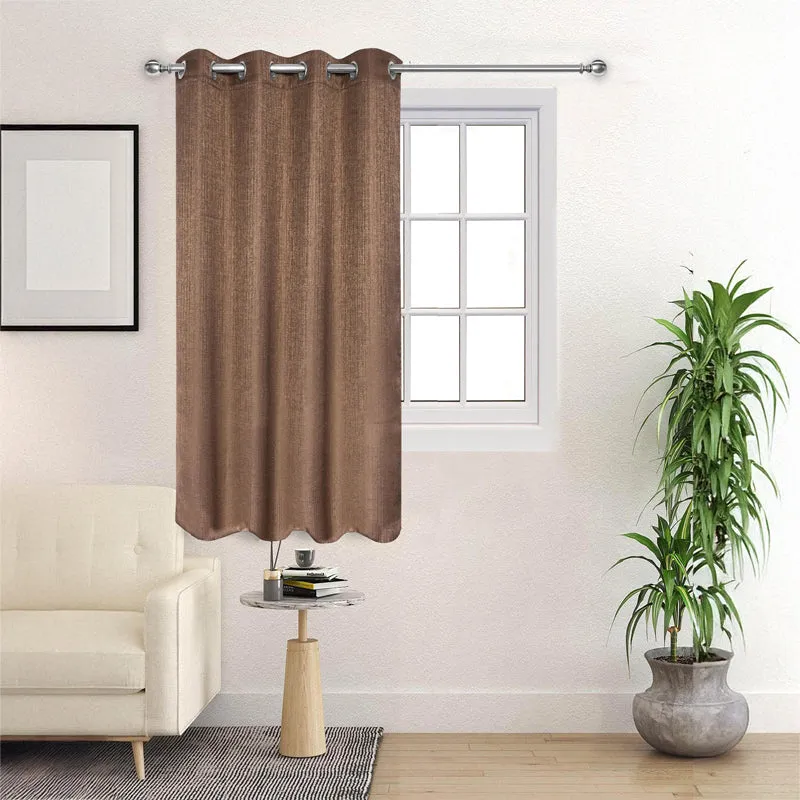 Saral Home Auriel Room Darkening Curtain - Brown media 3