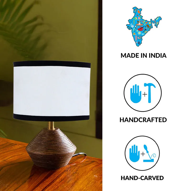 Yami Wooden Table Lamp - White,Black,Brown media 5