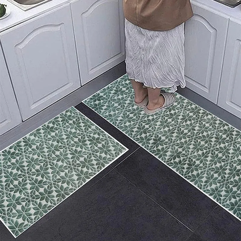 Abstract Balance Kitchen Floor Mats (Midnight Blue) - Set of media 5