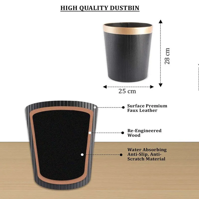 AarviDecor UrbanClean Faux Leather Dustbin media 7