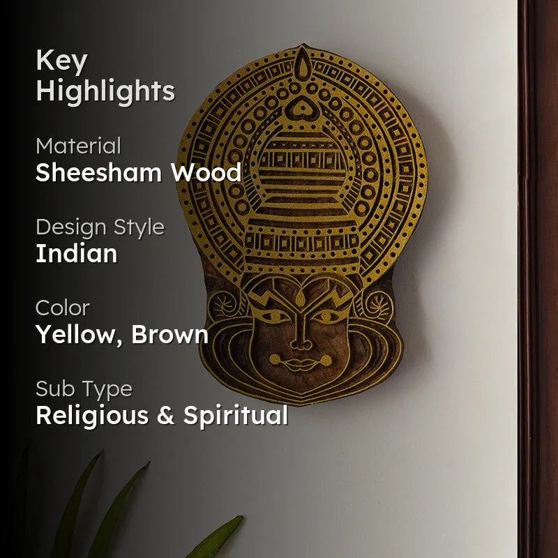 Chhaya Mukhi Sheesham Wood Wall Accent media 2