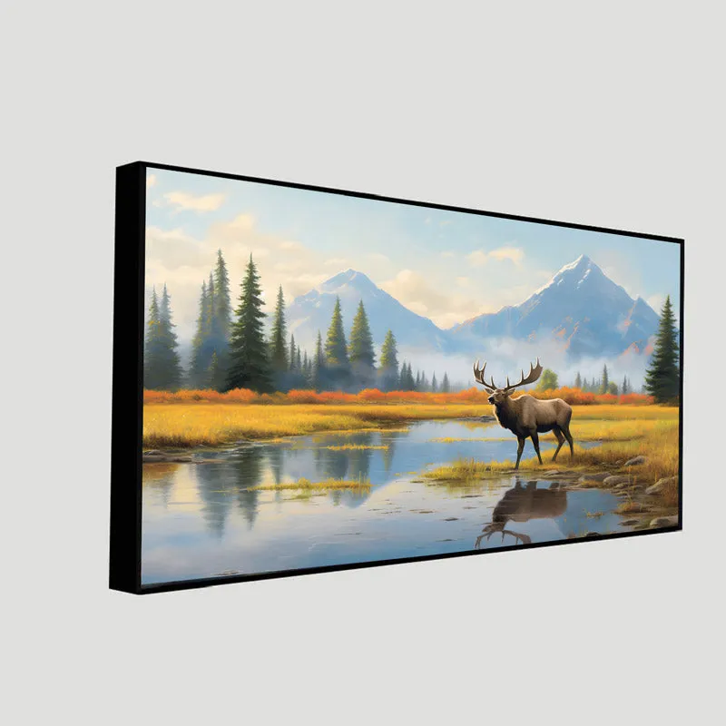 Antler Beauty Canvas Wall Painting media 5