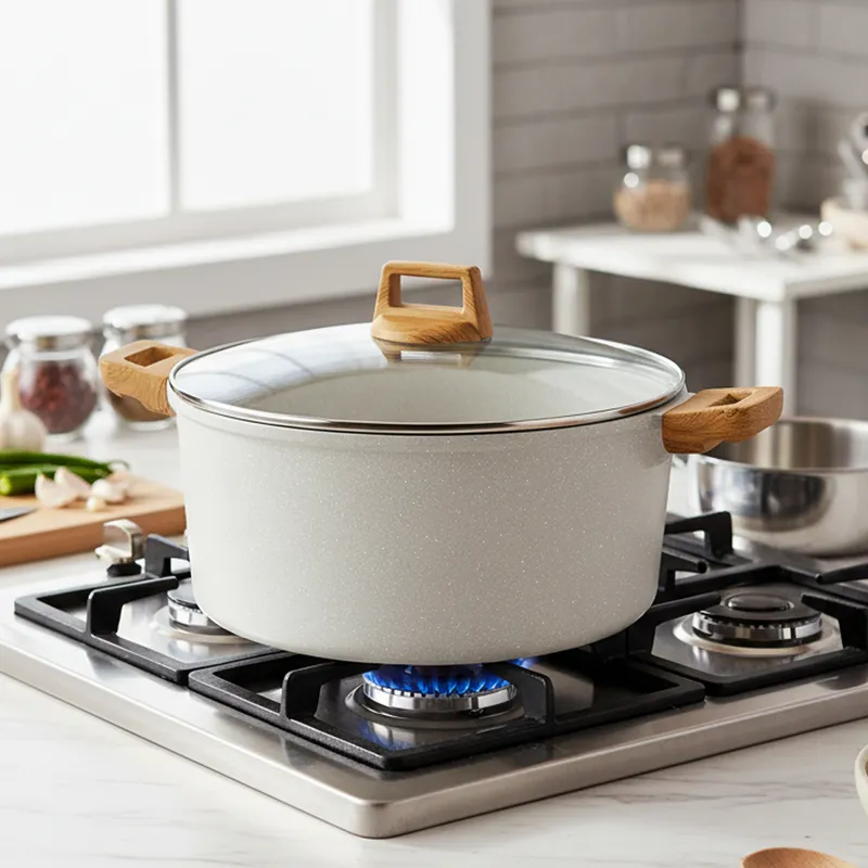 Bergner Smooth Sear Induction Safe Non-Stick Casserole With Lid - 26 cm/3500 mL media 1