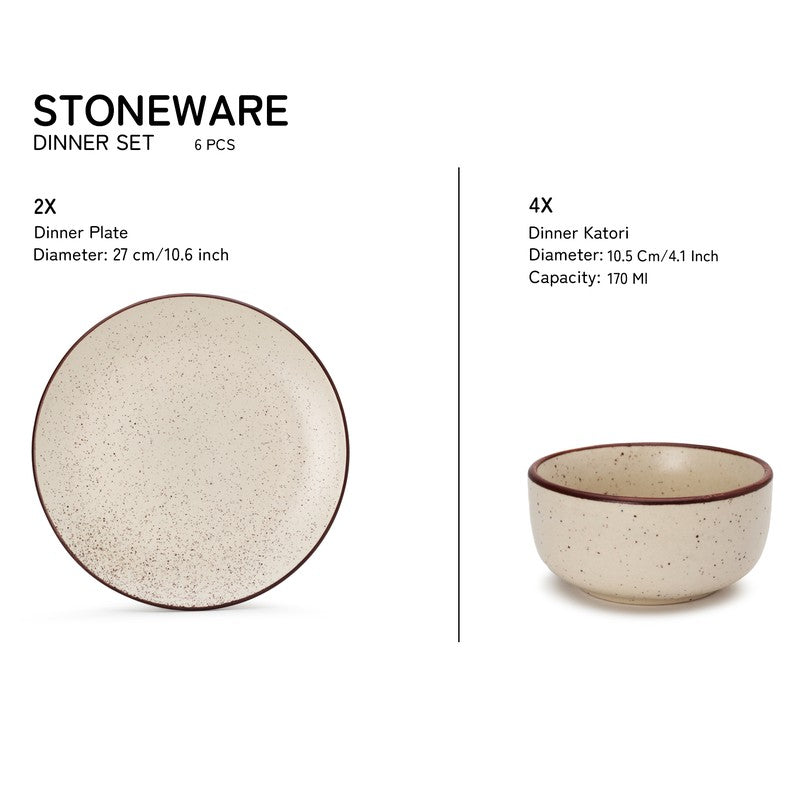 Kestha Dinner Set (Beige) - 6 Piece Set media 7