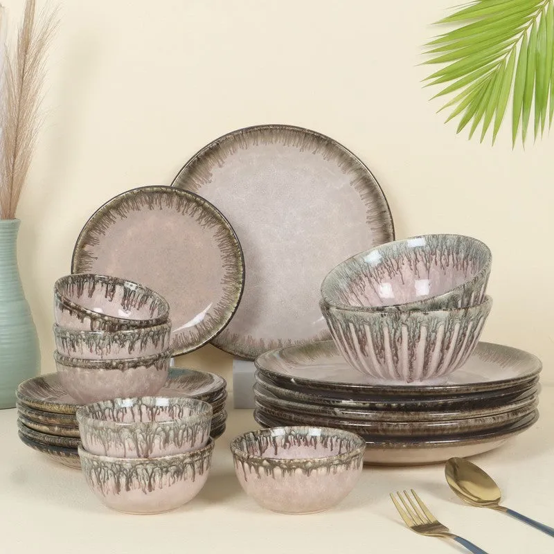 Serene Dineware Dinner Set (Pink) - 20 Piece Set media 1