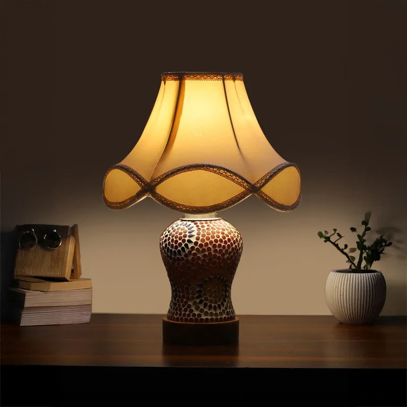 Aranya Arc Wooden Table Lamp - Multicolor media 1