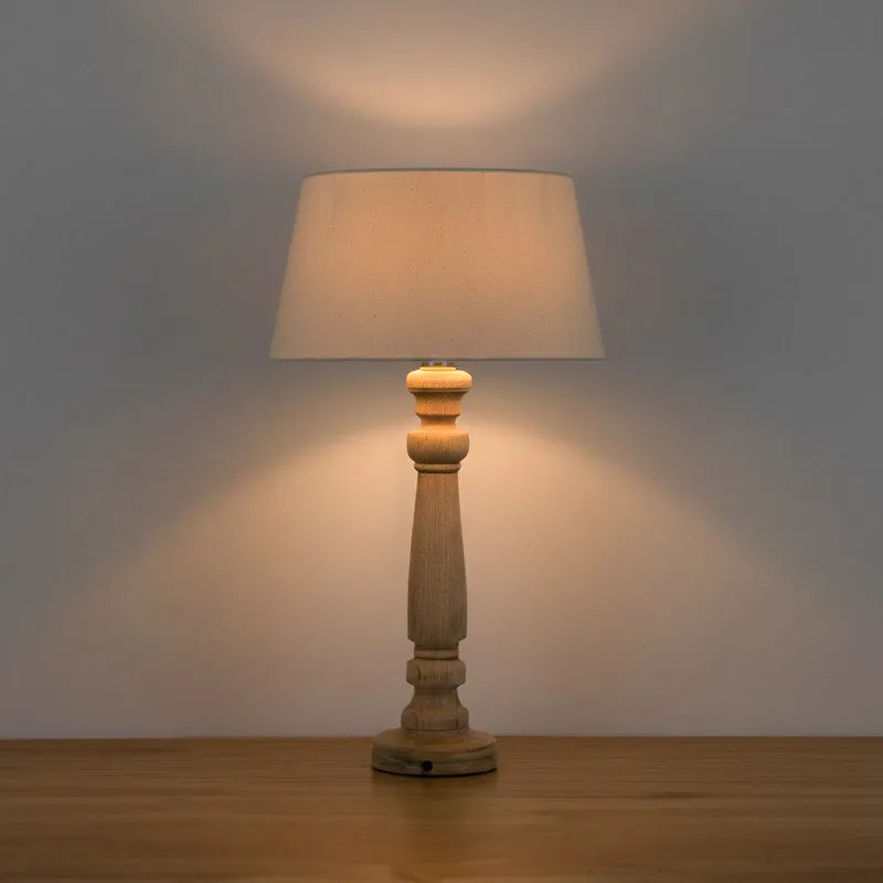 Blissful Beam Fabric Table Lamp - White media 1