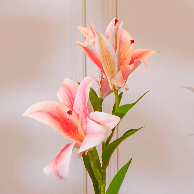 Faux Orienpet Lily Flower Stick (Light Pink) - 24 CM media 4