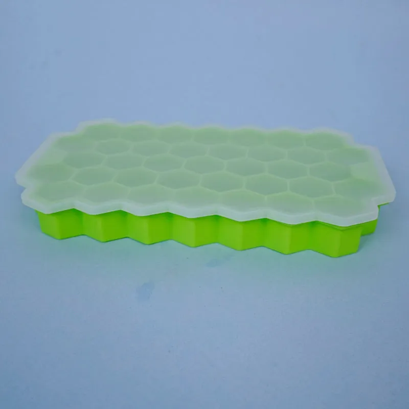 Grid Silicone 37-Cube Ice Mould - Green media 4