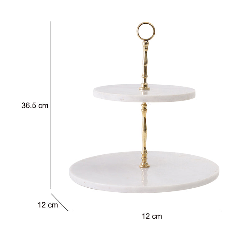 Veritas Two Tiered Marble Platter media 7