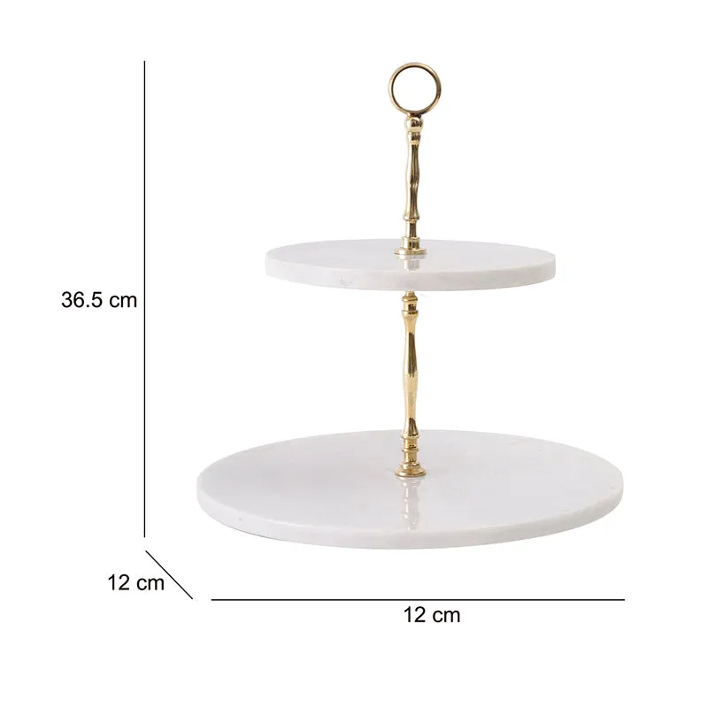 Veritas Two Tiered Marble Platter media 7
