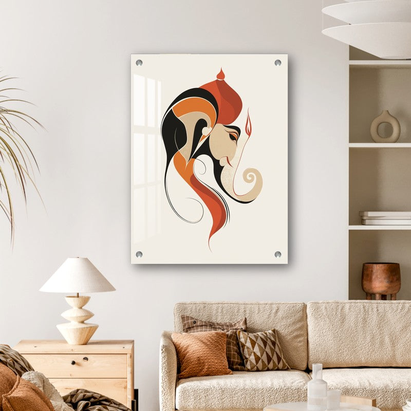 Divine Ganpati Presence Acrylic Wall Art