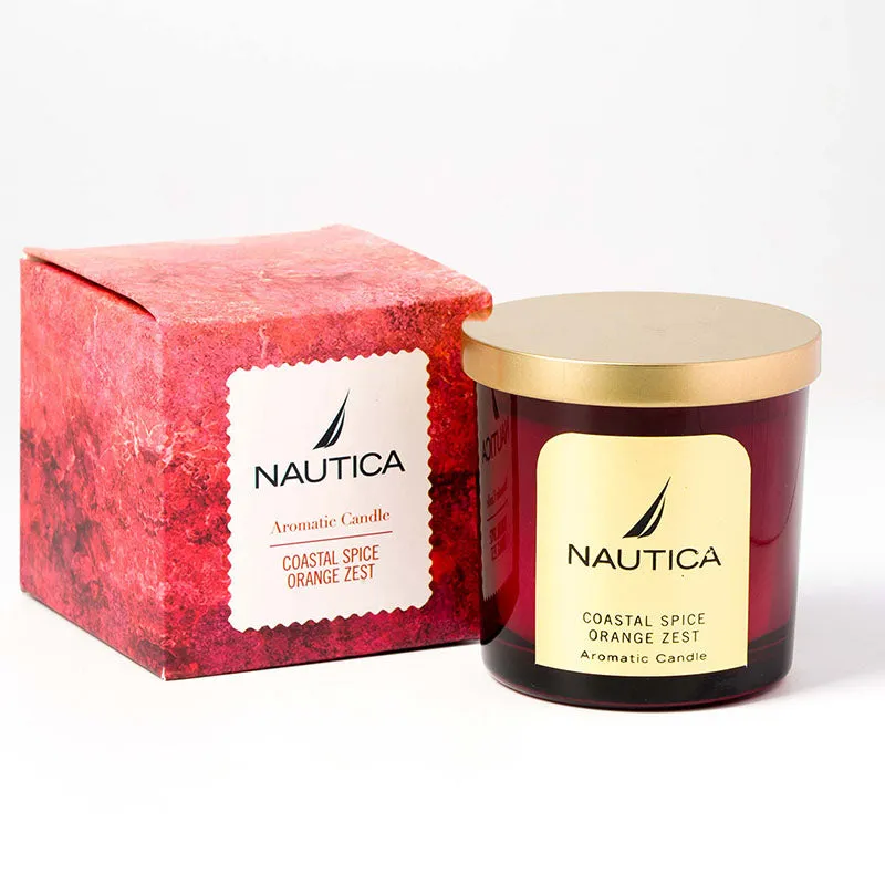 Nautica Mystic Dawn Scented Jar Candle - Coastal Spice & Orange Zest media 7