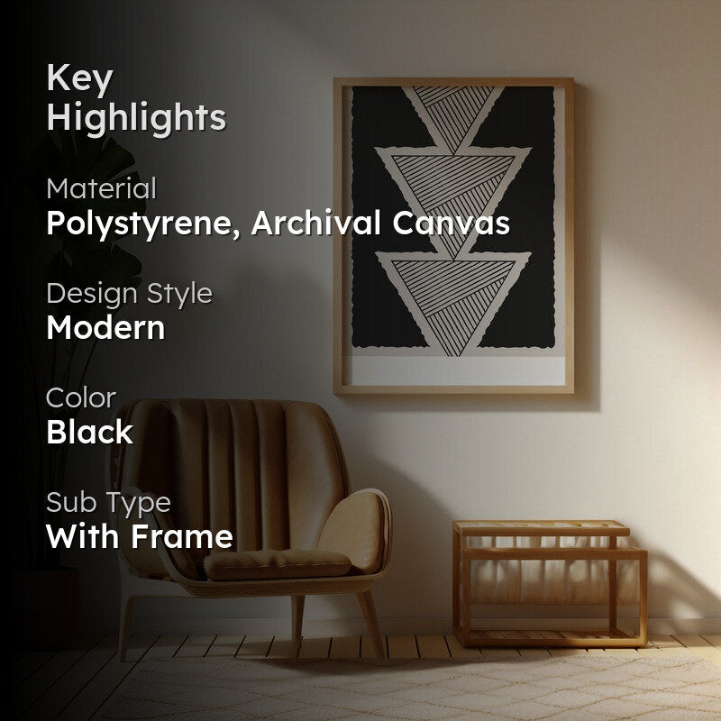 Tranquil Prism Archival Canvas Wall Art - Natural Brown Frame media 2