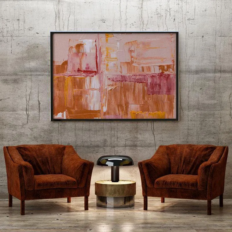 Joyful Abstract Canvas Painting - Black Frame media 4