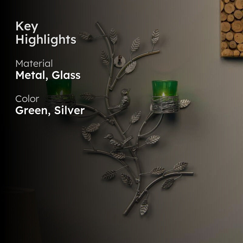 Argentum Stem Candle Holder Votive - Green media 2