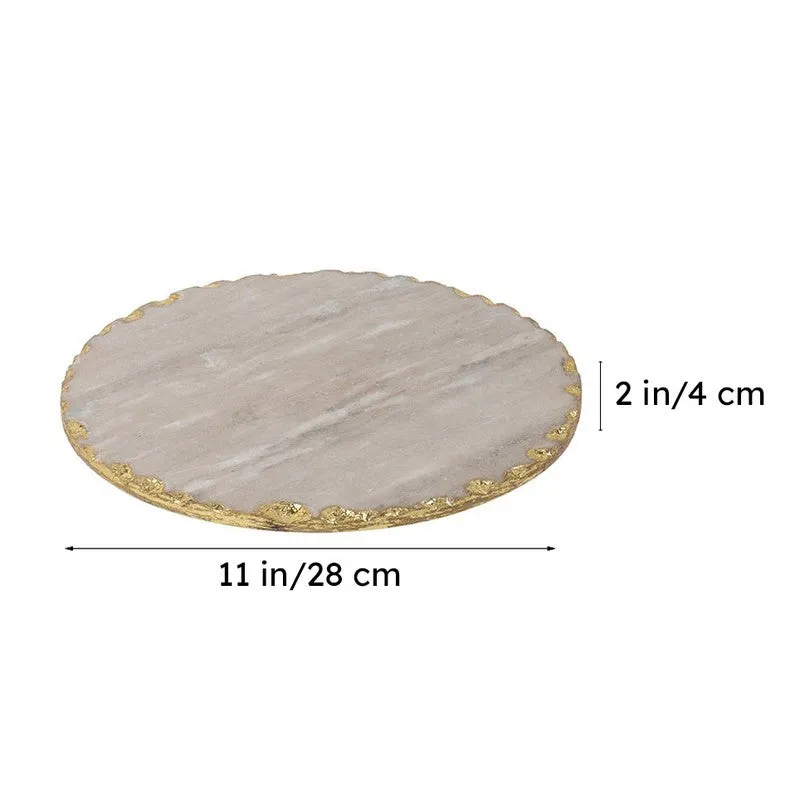 Cavallo Marble Cake Stand - Beige media 8