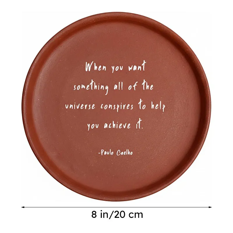 Manifest Magic Terracotta Wall Plate media 7